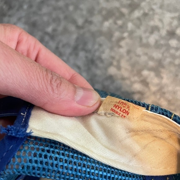 Vintage Sacramento Patch Snapback Trucker Hat USA Retro Blue Yellow Football - Picture 14 of 15